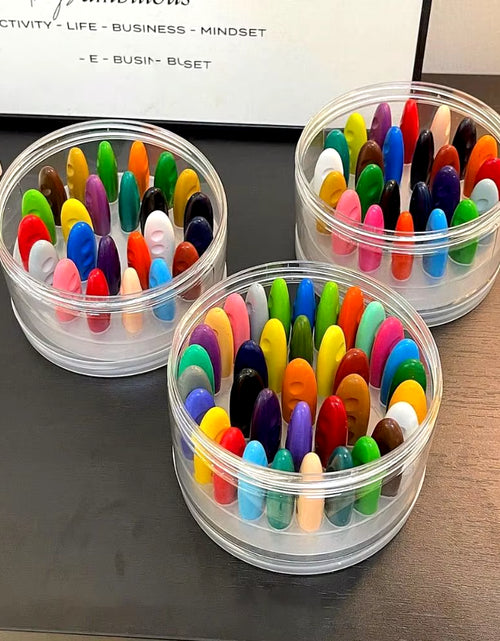 Load image into Gallery viewer, 12/24/36 Colors Do Not Dirty Hands Plastic Crayon Plastic Erasable Painting Tools Peanut Shaped Washable Colored Crayon
