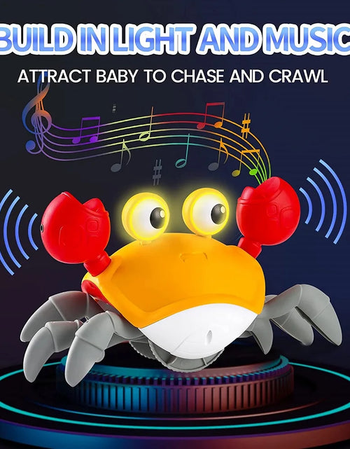 Load image into Gallery viewer, Dancing Crab Run Away Toy for Babies Crawling Interactive Escape Crabs Fujão Toys Baby Birthday Gift VIP Dropshipping with Box
