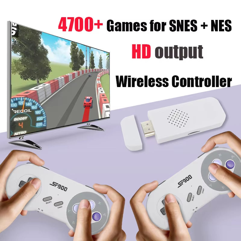 SF900 Console Game Stick 4700 Retro Games HD Video Game Console with Wireless Controller