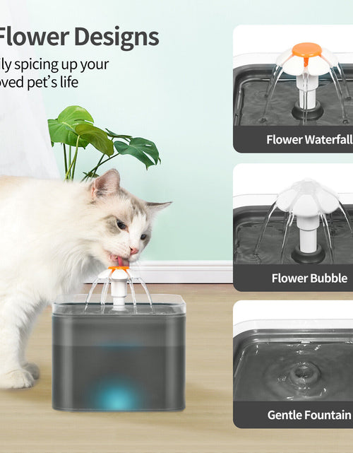 Load image into Gallery viewer, 2L Pet Dog Cat Water Fountain Automatic LED Auto Dish Drinking Dispenser Bowl
