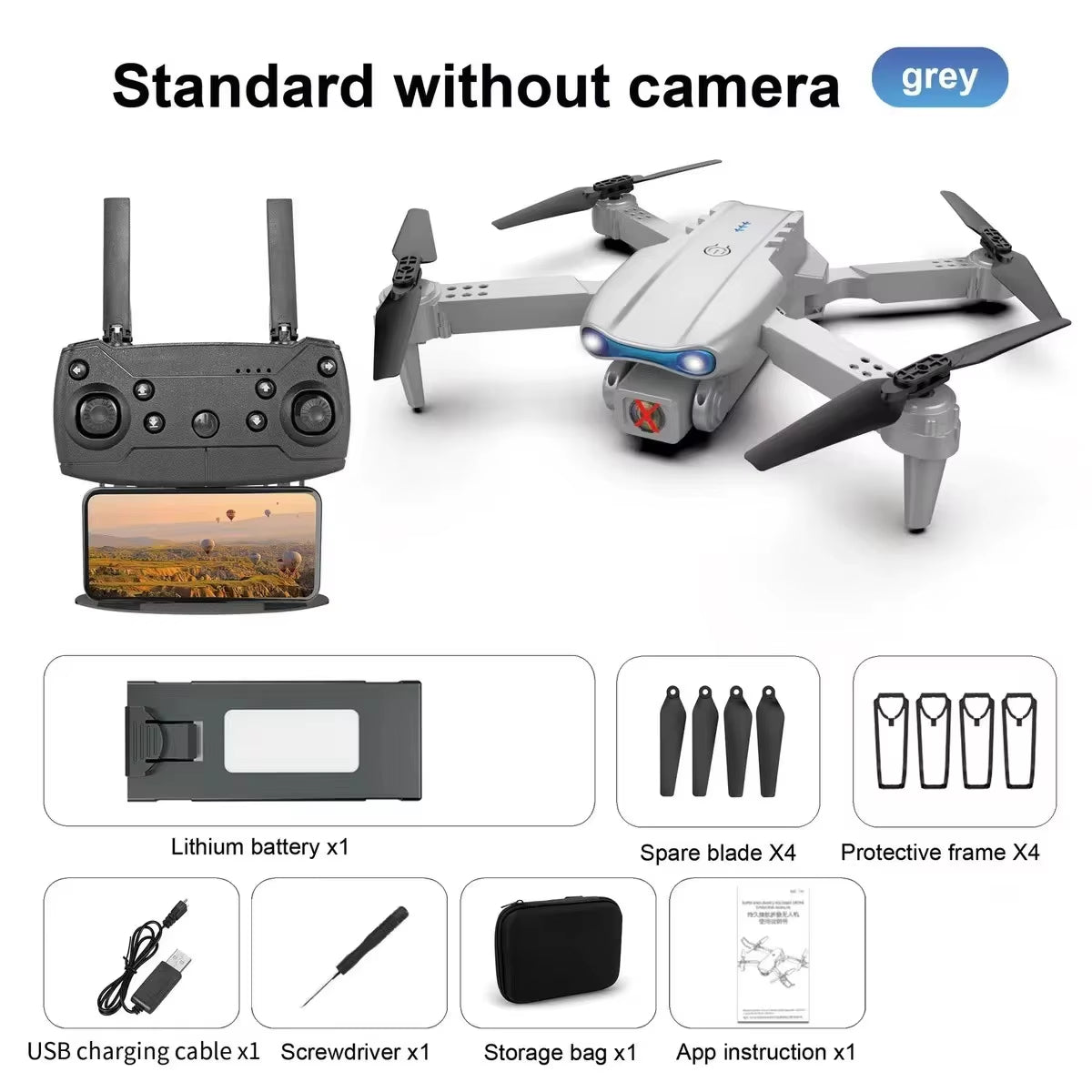 4K HD Single Camera with GPS 5G WIFI Wide Angle FPV Real-Time Transmission RC Folding Aircraft Professional Drone K3/E99