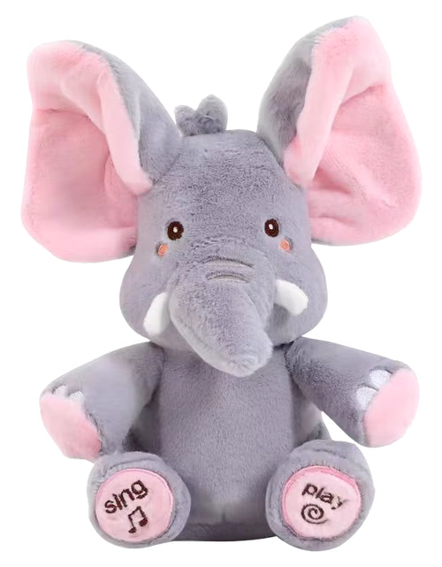 Load image into Gallery viewer, Animated Elephant Toys Plush Singing Elephant with Ears Moving Electric Plush Toy Cute Elephant Stuffed Animal Toy for Baby Gift
