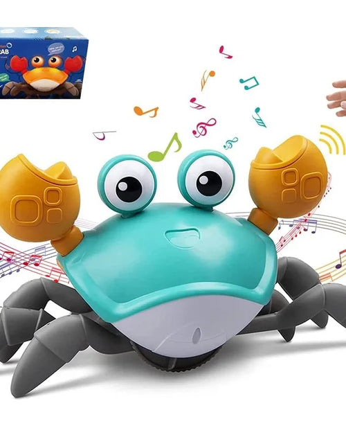 Load image into Gallery viewer, Dancing Crab Run Away Toy for Babies Crawling Interactive Escape Crabs Fujão Toys Baby Birthday Gift VIP Dropshipping with Box
