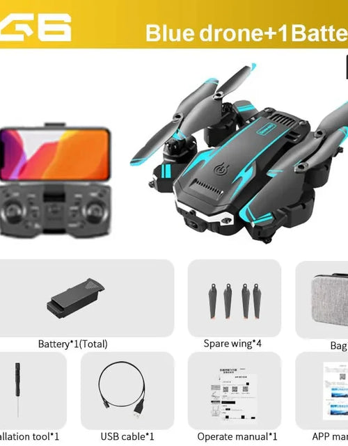 Load image into Gallery viewer, G6 New Professional Foldable Quadcopter Aerial Drone S6 HD Camera GPS RC Helicopter FPV WIFI Obstacle Avoidance Toy Gifts
