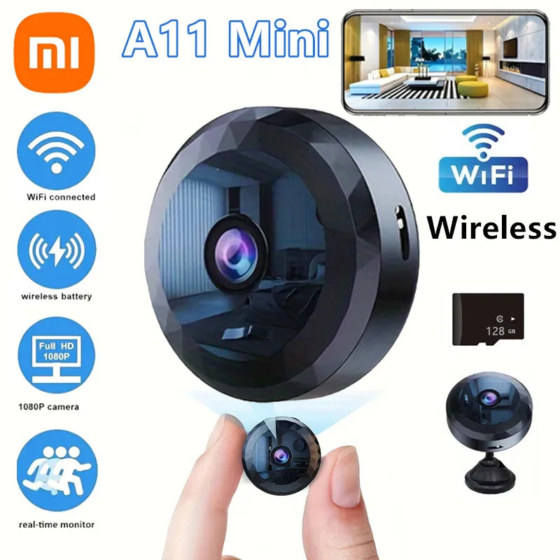 Xiaomi A11 Mini Camera Wifi Wireless 1080P HD Security Remote Monitor Camcorders Video Surveillance Night Version Smart Home