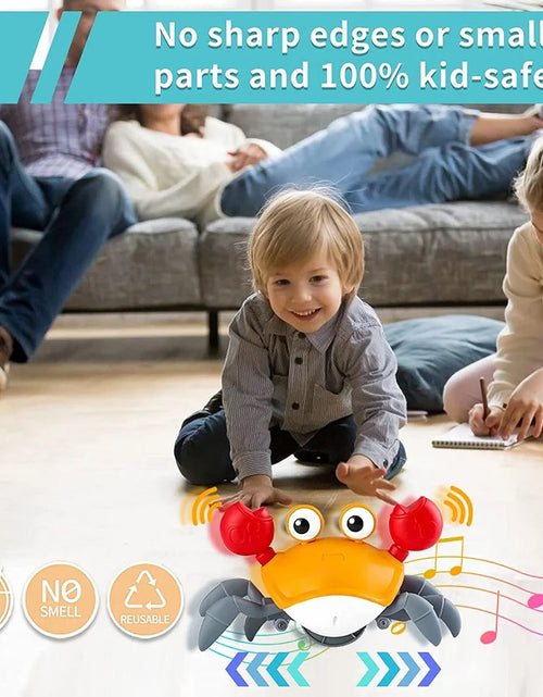 Load image into Gallery viewer, Dancing Crab Run Away Toy for Babies Crawling Interactive Escape Crabs Fujão Toys Baby Birthday Gift VIP Dropshipping with Box
