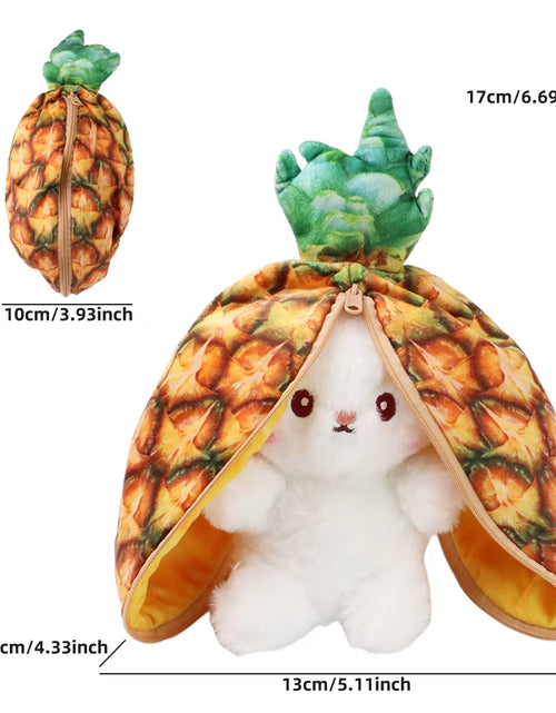 Load image into Gallery viewer, 2024 New Bunny Plush Toy Cute Fruit Rabbit Stuffed Animals Transform Cuddly Bunny Plushie Doll for Kids Birthday Gift
