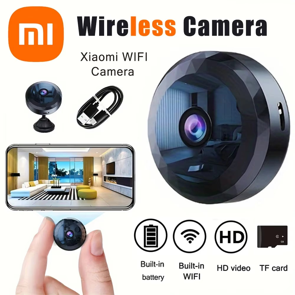 Xiaomi Wireless Mini Wifi Security Camera 1080P HD Durable Home Rechargeable Battery Camera Motion Detection Camera Night Vision