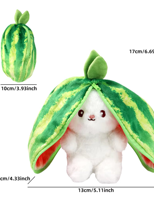 Load image into Gallery viewer, 2024 New Bunny Plush Toy Cute Fruit Rabbit Stuffed Animals Transform Cuddly Bunny Plushie Doll for Kids Birthday Gift
