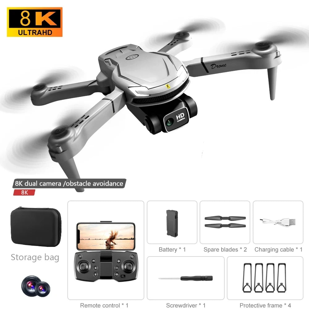 New V88 Drone 8K Professional HD Aerial Dual-Camera 5G GPS Obstacle Avoidance Drone Quadcopter Toy UAV 9000M Free Shipping Drone