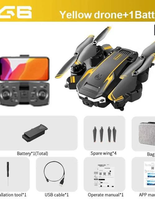 Load image into Gallery viewer, G6 New Professional Foldable Quadcopter Aerial Drone S6 HD Camera GPS RC Helicopter FPV WIFI Obstacle Avoidance Toy Gifts
