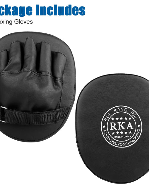 Load image into Gallery viewer, 2Pcs Boxing Mitts,  MMA Punching Boxing Training Hand Pads PU Leather Punching Kicking Palm Pads Training Boxing Target Pad, Ideal for Karate, Muay Thai Kick, Sparring
