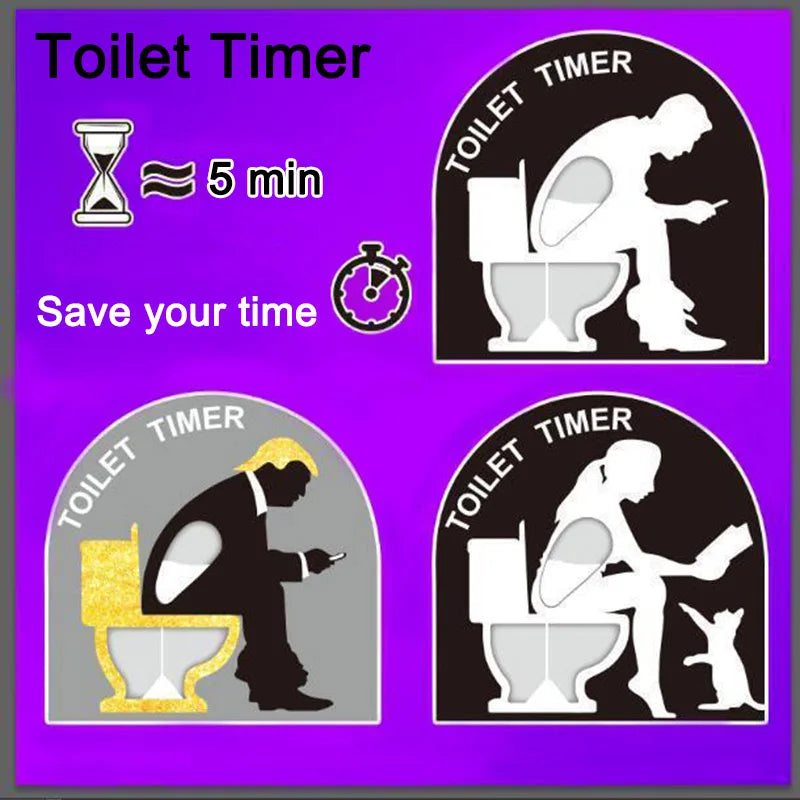 Toilet Hourglass Timer 5 Minute Restroom Sand Clock Prevent Procrastination Manage Time Countdown Birthday Christmas Funny Gift