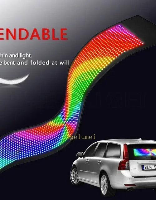 Load image into Gallery viewer, Truck Eyes RGB LED Matrix Pixel Panel Car Sign Animation DIY Programmable Bluetooth App Control LED Panel Flexible Display Light
