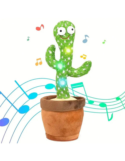 Load image into Gallery viewer, 1Pc-Dancing Talking Cactus Toys for Baby Boys and Girls, Singing Mimicking Recording Repeating What You Say Sunny Cactus up Plus
