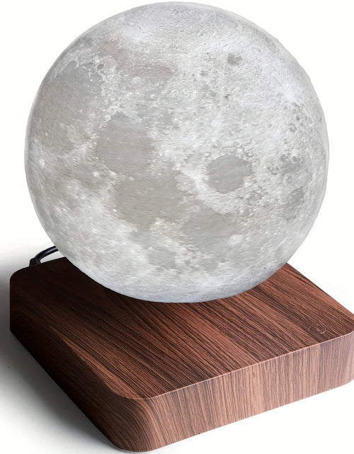 Load image into Gallery viewer, Levitating Moon Table Lamp, Magnetic Floating Night Light with 3 Lighting Modes, 3D Printed Levitation Bedside Table Lamp
