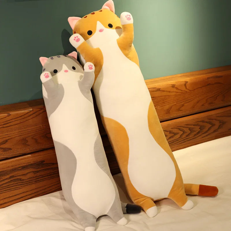 50Cm Plush Toy Cute Pillow Lazy Sleeping Cushion Cat Long Cat Cute Kawaii Dormitory School Bed Holiday Gift Sleeping Pillow