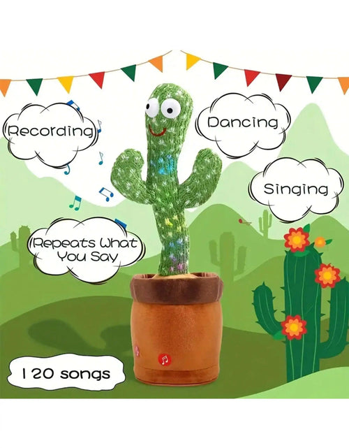 Load image into Gallery viewer, 1Pc-Dancing Talking Cactus Toys for Baby Boys and Girls, Singing Mimicking Recording Repeating What You Say Sunny Cactus up Plus
