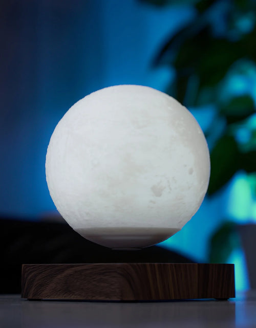 Load image into Gallery viewer, Levitating Moon Table Lamp, Magnetic Floating Night Light with 3 Lighting Modes, 3D Printed Levitation Bedside Table Lamp
