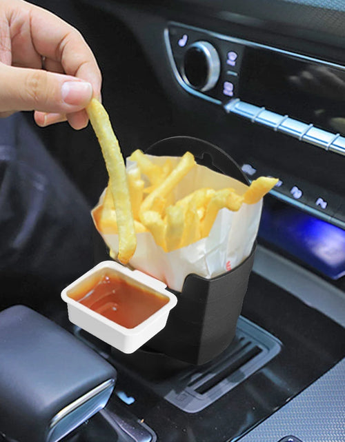 Load image into Gallery viewer, Car Accessories French Fry Holder with Mounting Holds Fries Chips, Ketchup, Sauce &amp; More
