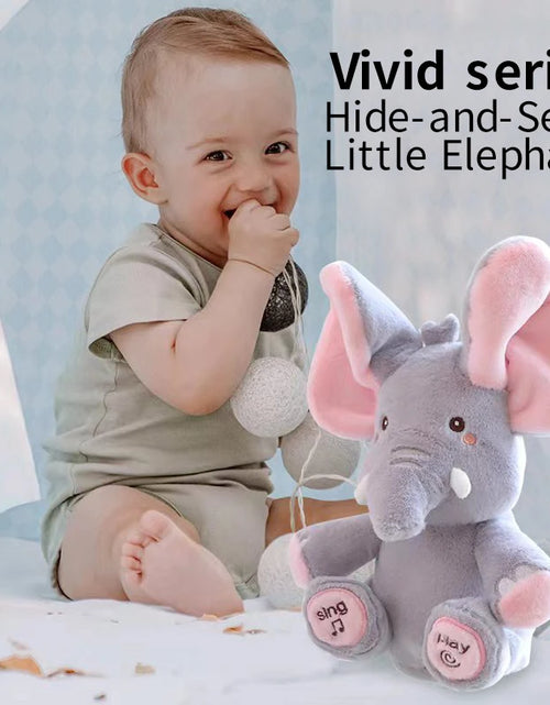 Load image into Gallery viewer, Animated Elephant Toys Plush Singing Elephant with Ears Moving Electric Plush Toy Cute Elephant Stuffed Animal Toy for Baby Gift
