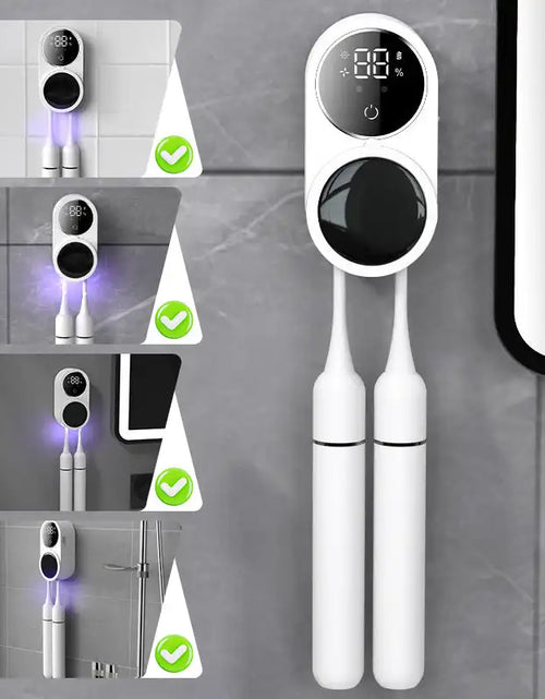 Load image into Gallery viewer, Holder Tooth Brush Sanitizer Uv Toothbrush Sanitizer Toothpaste Accessories Portable Toothbrush Sterilizer Portable Disinfectant
