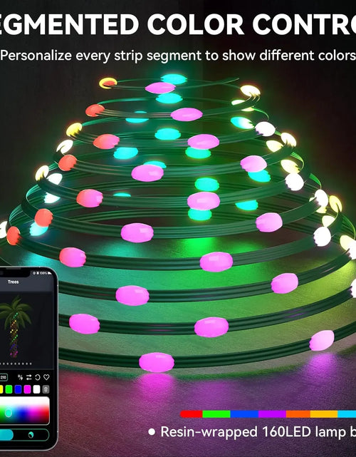 Load image into Gallery viewer, Smart Christmas Tree Lights DIY LED Fairy String Lights with APP &amp; Remote Control Garland for Tree Outdoor Garden Party Wedding
