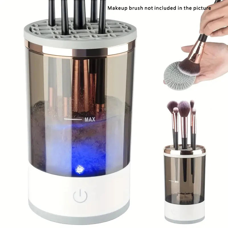 USB Plug Portable Electric Makeup Brush Cleaner with Rubber Makeup Machine Electric USB Quick Cleaner