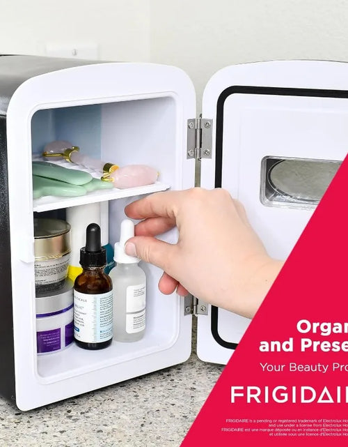 Load image into Gallery viewer, Frigidaire EFMIS175 Retro 9-Can Mini Personal Fridge Portable Cooler for Car, Office, Bedroom, Dorm Room, or Cabin
