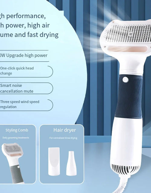 Load image into Gallery viewer, 110V Puppy Pet Hair Dryer Drying Brush Hair Comb Dog Grooming Hairdressing
