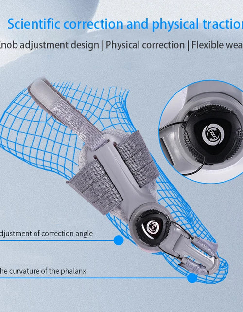 Load image into Gallery viewer, Bunion Corrector Unisex Foot Hallux Valgus Braces Rotatable Toe Separator Straightener Adjustable Pedicure Finger Toe Corrector
