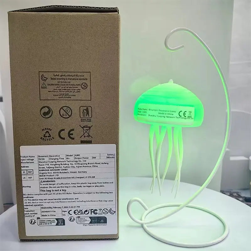 Jellyfish Night Sexy Light, Suitable for Decorating the Bedside Table of a Girl and a Boy'S Dreamland Night in a Family Dormitor