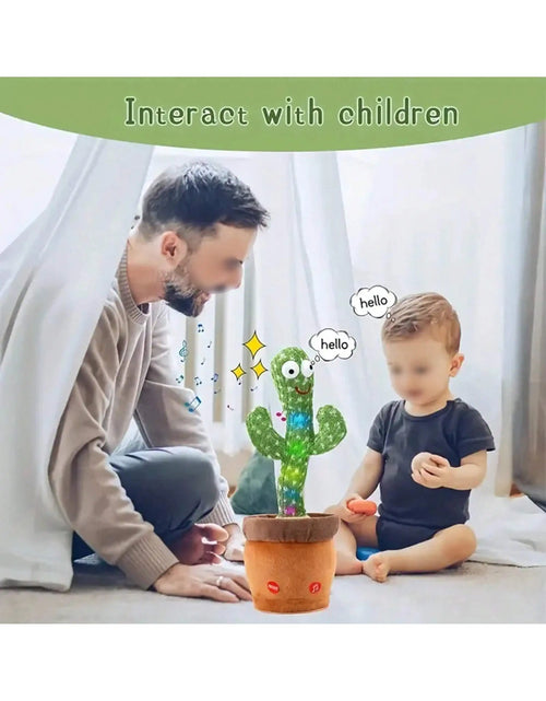 Load image into Gallery viewer, 1Pc-Dancing Talking Cactus Toys for Baby Boys and Girls, Singing Mimicking Recording Repeating What You Say Sunny Cactus up Plus
