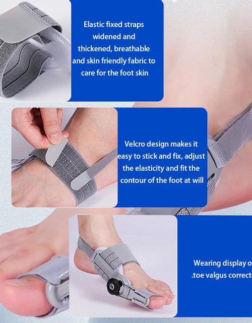 Load image into Gallery viewer, Bunion Corrector Unisex Foot Hallux Valgus Braces Rotatable Toe Separator Straightener Adjustable Pedicure Finger Toe Corrector
