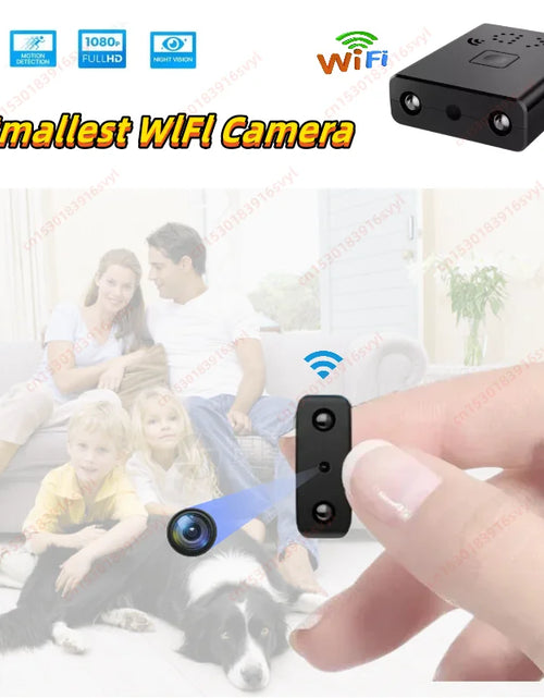 Load image into Gallery viewer, 1080P HD Smallest Mini Camera WIFI IP Remote Monitoring Body Cam IR Night Vision Built-In Battery Camcorders Invisible Espia Cam
