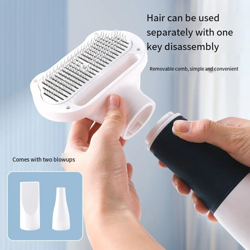 110V Puppy Pet Hair Dryer Drying Brush Hair Comb Dog Grooming Hairdressing