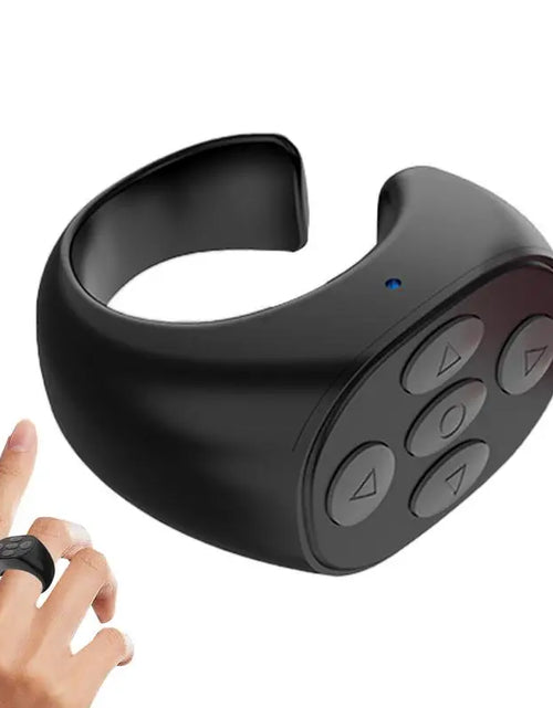 Load image into Gallery viewer, Fingertip Ring Gadget Page Turner Browsing Controller for Mobile Phone, Flipping Selfie Video Bluetooth Remote Control 
