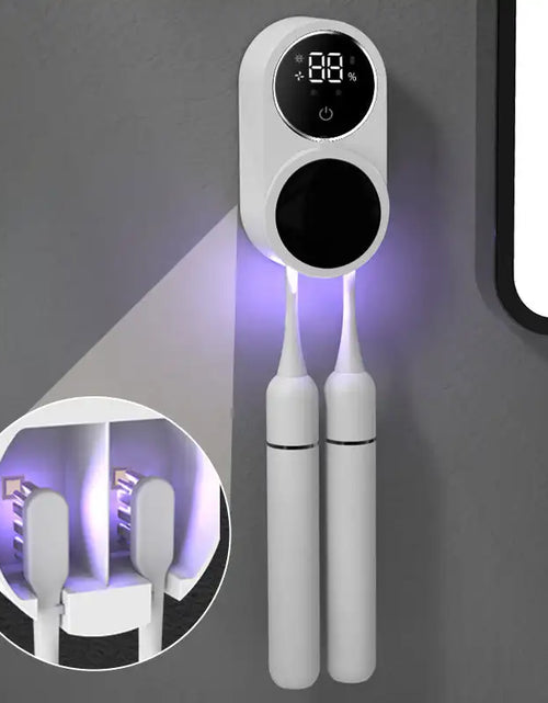 Load image into Gallery viewer, Holder Tooth Brush Sanitizer Uv Toothbrush Sanitizer Toothpaste Accessories Portable Toothbrush Sterilizer Portable Disinfectant
