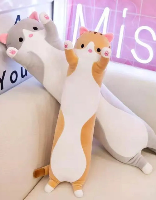 Load image into Gallery viewer, 50Cm Plush Toy Cute Pillow Lazy Sleeping Cushion Cat Long Cat Cute Kawaii Dormitory School Bed Holiday Gift Sleeping Pillow
