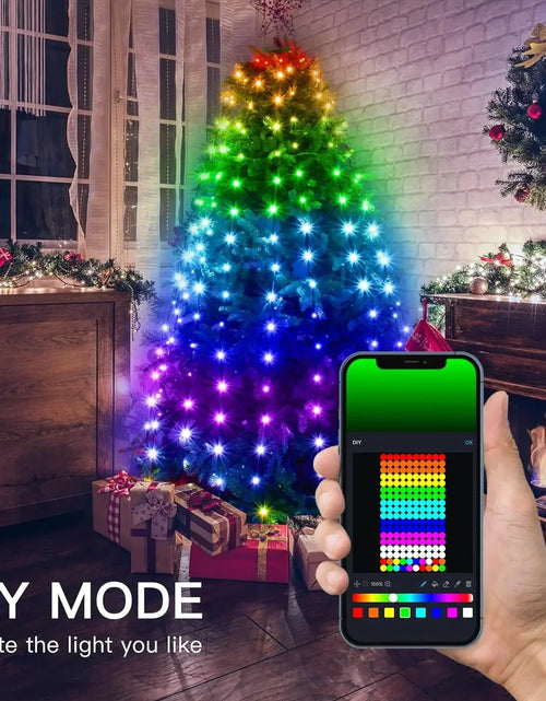 Load image into Gallery viewer, Smart Christmas Tree Lights DIY LED Fairy String Lights with APP &amp; Remote Control Garland for Tree Outdoor Garden Party Wedding
