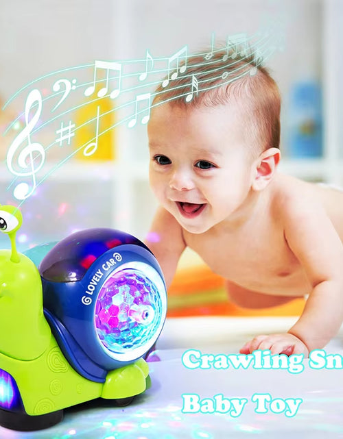 Load image into Gallery viewer, Crawling Crab Snail Baby Toy Walking Tummy Time Dancing Early Educational Interactive Musical Light Toys Toddler for Kids Gifts
