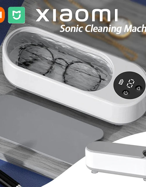 Load image into Gallery viewer, Xiaomi  450Ml Clean Ultrasonic Cleaner Portable Household Cleaning Machine Jewelry Cleaner Machine Ring Glasses Makeup Brush
