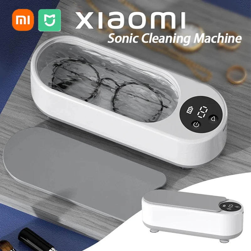 Xiaomi  450Ml Clean Ultrasonic Cleaner Portable Household Cleaning Machine Jewelry Cleaner Machine Ring Glasses Makeup Brush