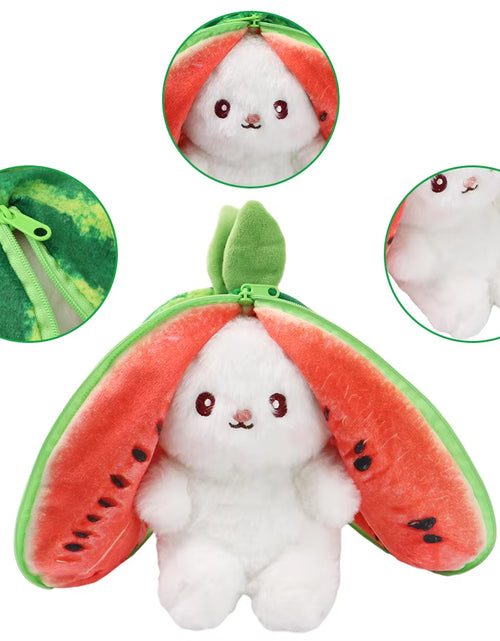 Load image into Gallery viewer, 2024 New Bunny Plush Toy Cute Fruit Rabbit Stuffed Animals Transform Cuddly Bunny Plushie Doll for Kids Birthday Gift
