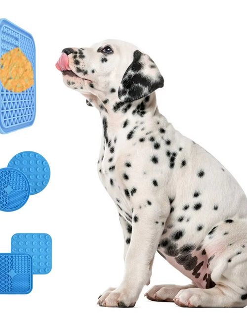 Load image into Gallery viewer, Dog Licking Mat Slow Food Mat Drizzling Licking Pad Suction Cup Slow Food Mat Silicone Slow Food Mat Pet Dog Licking Mat
