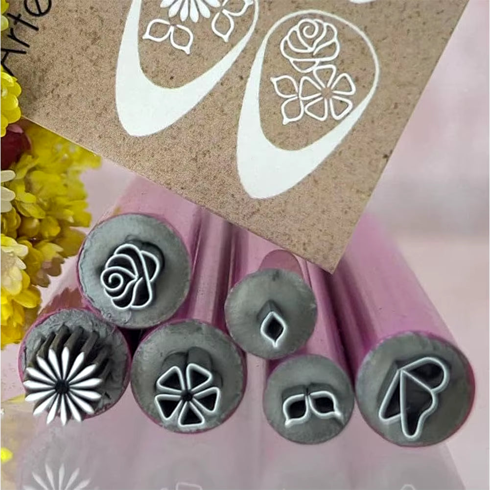 6/10/15PCS Nail Art Stamp Pen Set Floral Butterfly Pattern Nail Graffiti Pen Painting Drawing Nail Brush Stamp Pen Manicure Tool