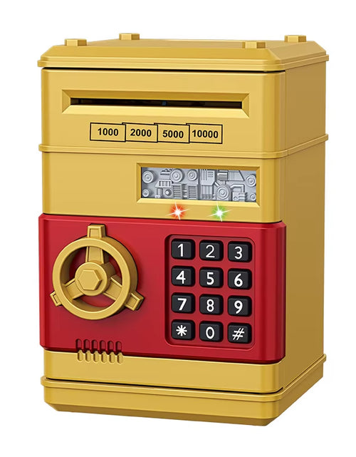 Load image into Gallery viewer, Creative Piggy Bank Automatic Mini Safe Coins Cash Saving Money Box Password Counter Code Key Lock Coin Bank ATM Child Gift
