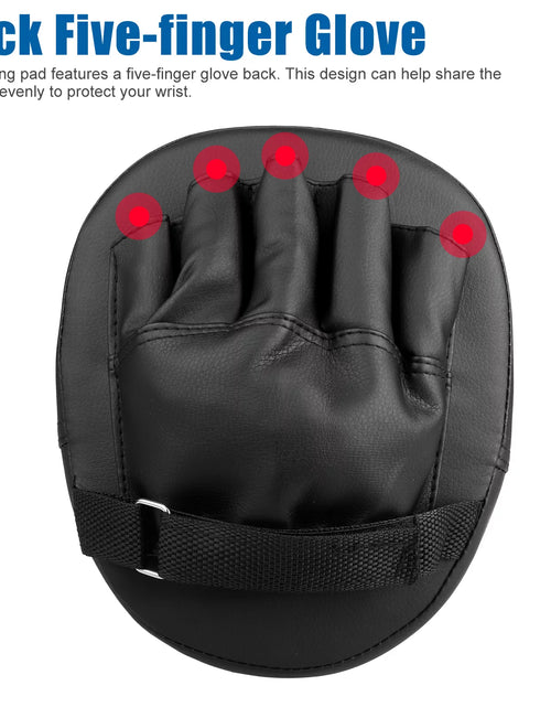 Load image into Gallery viewer, 2Pcs Boxing Mitts,  MMA Punching Boxing Training Hand Pads PU Leather Punching Kicking Palm Pads Training Boxing Target Pad, Ideal for Karate, Muay Thai Kick, Sparring
