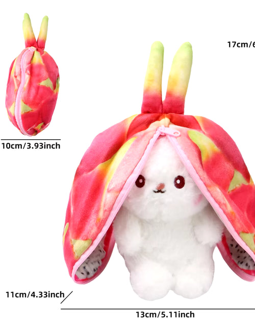 Load image into Gallery viewer, 2024 New Bunny Plush Toy Cute Fruit Rabbit Stuffed Animals Transform Cuddly Bunny Plushie Doll for Kids Birthday Gift
